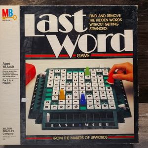 Vintage Milton Bradley Last Word 1985 game From The Makers Of Upwords Complete!